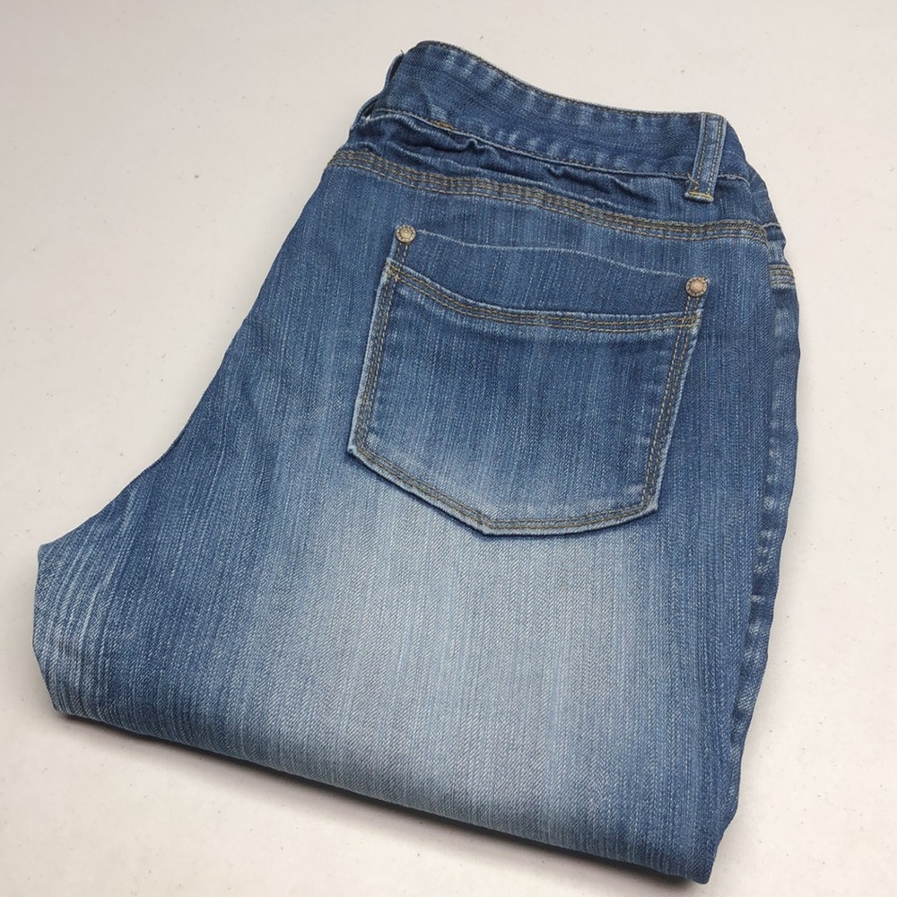 VINTAGE M+ MY JEANS WIDE LEG CROP DENIM 14/32x20⭐️